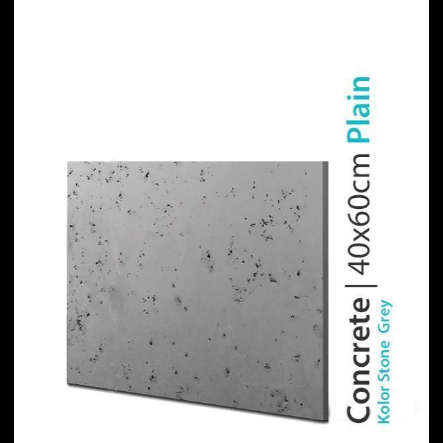 Płyta betonowa ozdobna Concrete Plain Stone Grey 40x60