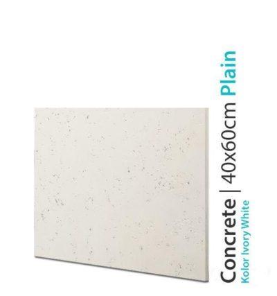 Płyta betonowa na ścianę Concrete Plain Ivory White 40x60