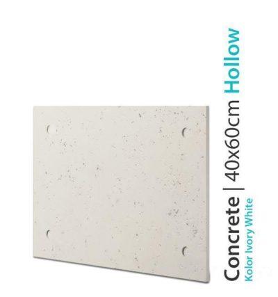 Płyta betonowa dekoracyjna Concrete Hollow Ivory White 40x60