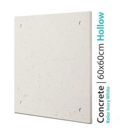 Płyta betonowa na ścianę Concrete Hollow Ivory White 60x60