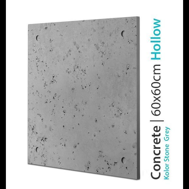 Płyta betonowa na ścianę Concrete Hollow Stone Grey 60x60