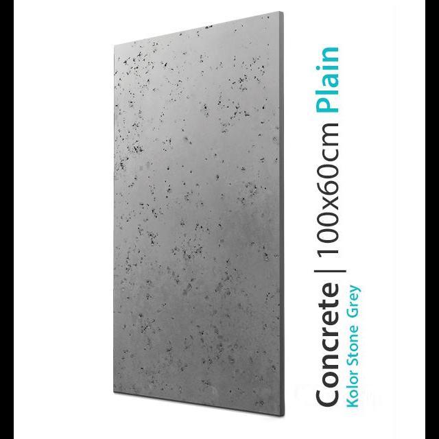 Płyta betonowa na ścianę  Concrete Plain Stone Grey 60x100