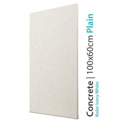 Płyta betonowa dekoracyjna Concrete Plain Ivory White 60x100